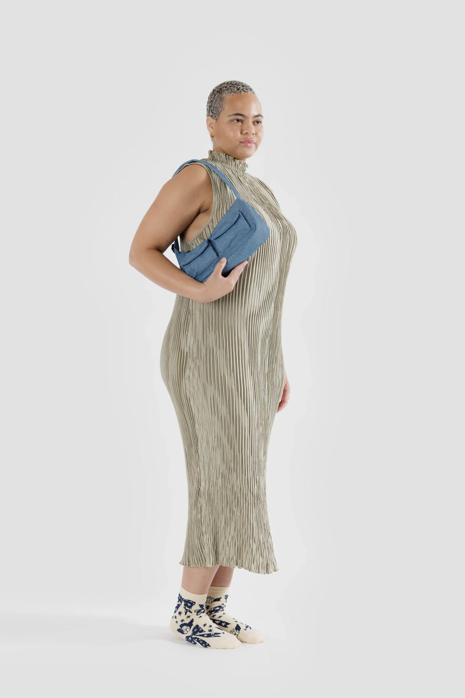 Baggu Cargo Shoulder Bag / Digital Denim