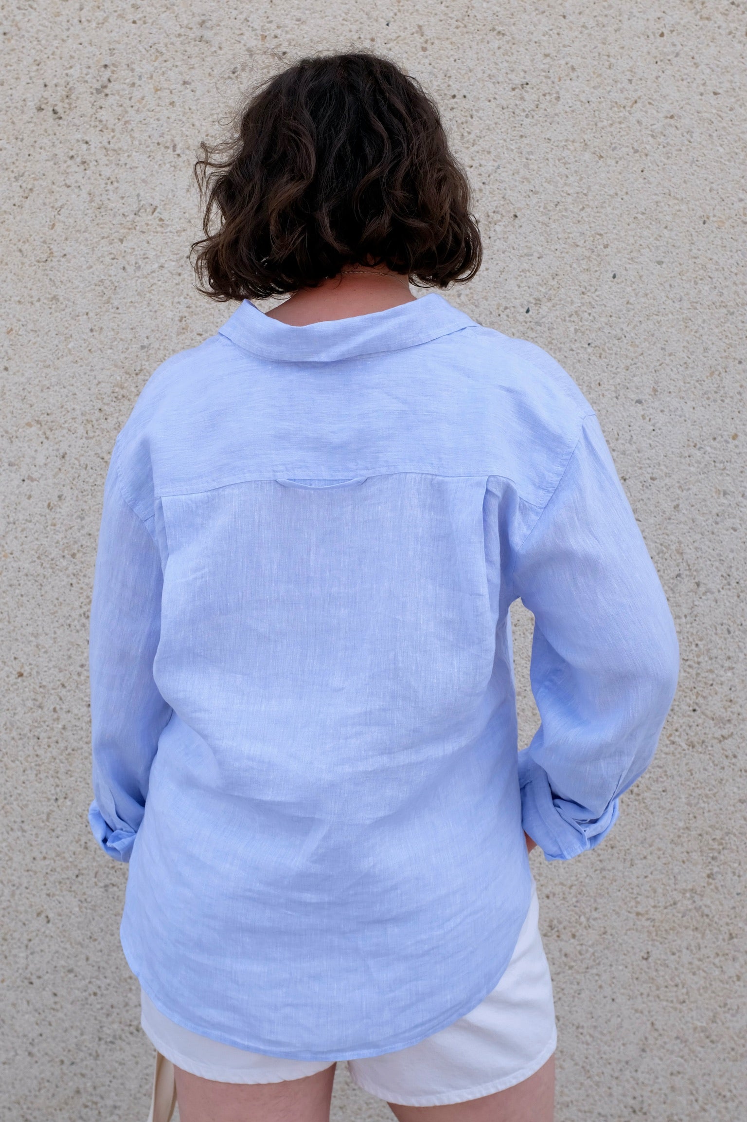 Citizens of Humanity Kayla Shrunken Linen Shirt / Glint